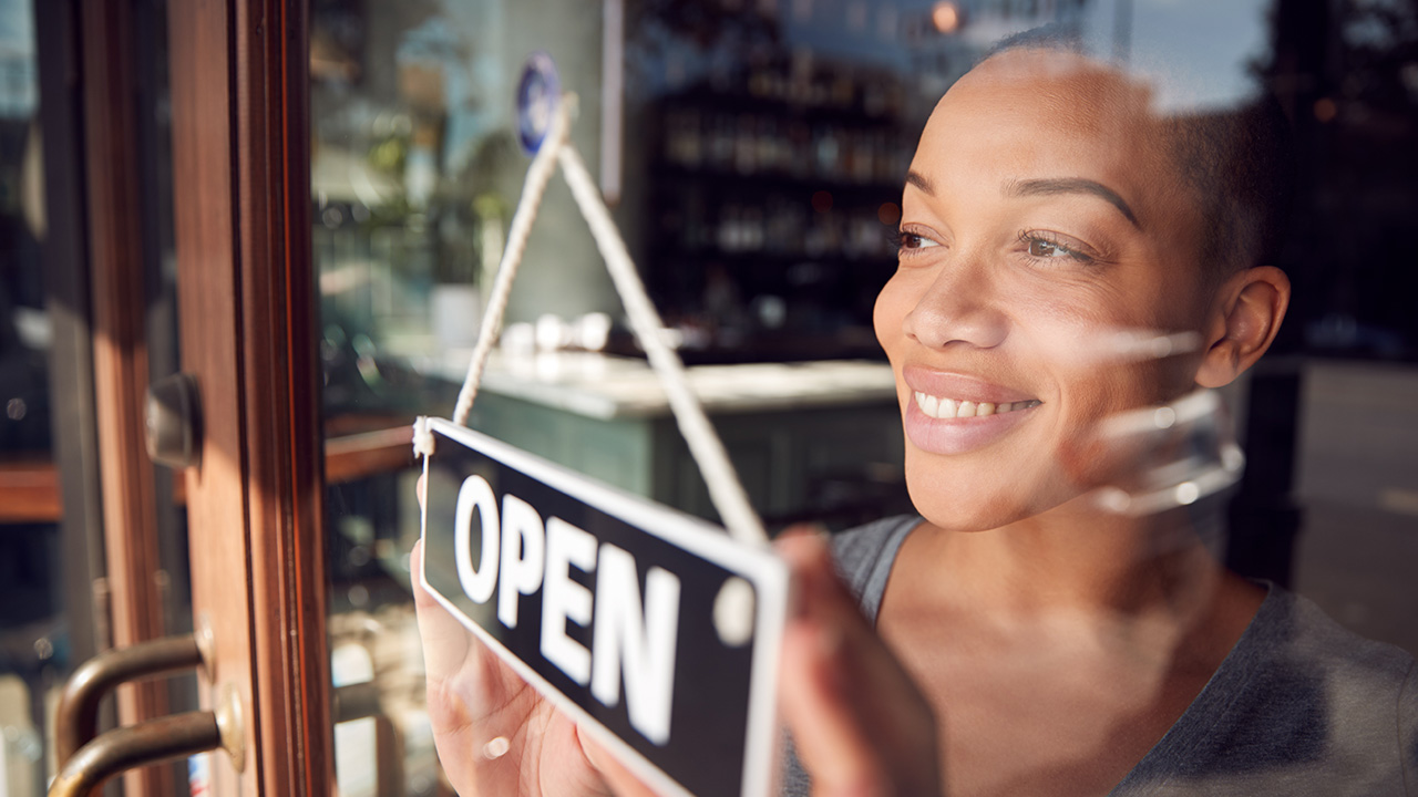 Female Owner Of Start Up Coffee Shop