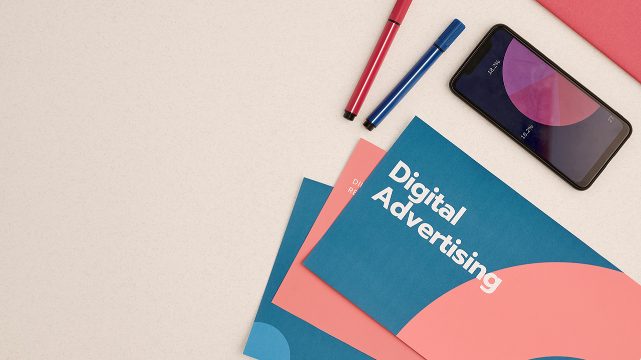 Digital advertising brochures and phone