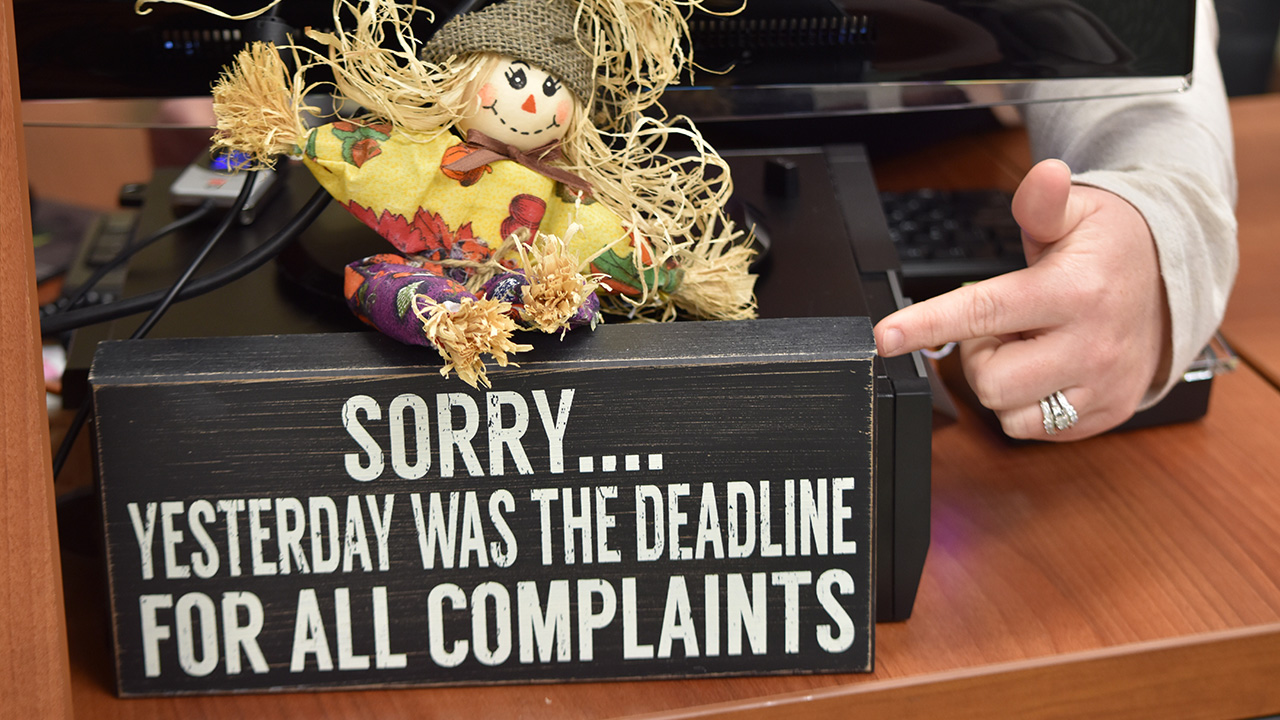 Sorry, yesterday was the deadline for all complaints