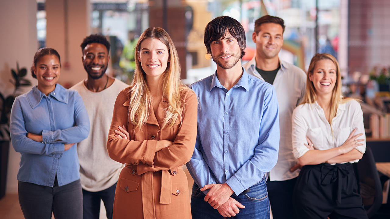 Portrait Of Multi-Cultural Business Team