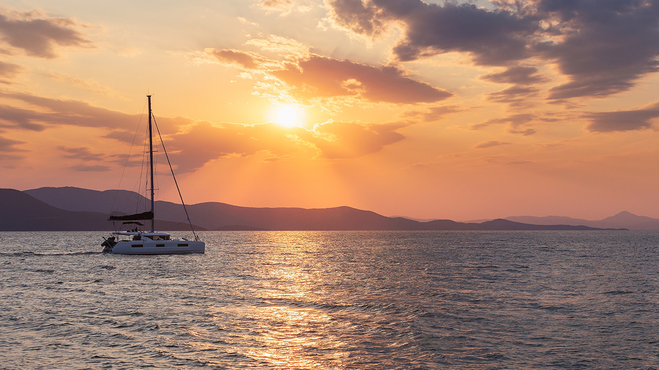 Sailing Boat at Sunset