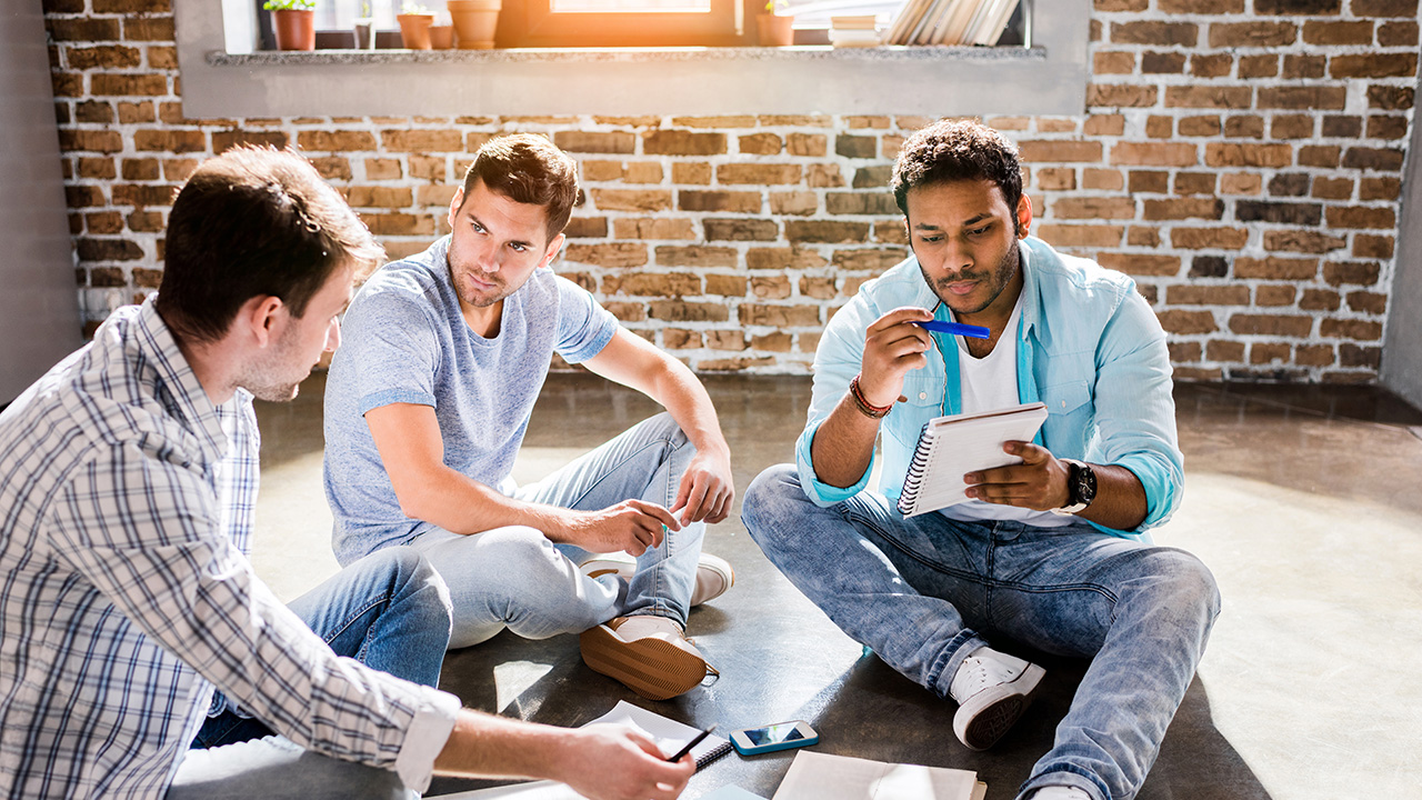 Young Professional Group Working on a New Business Project