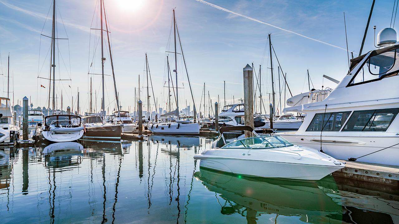 Boat Marina in the Morning Sun