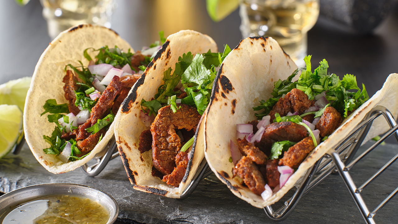 Street Tacos at a Mexican Restaurant