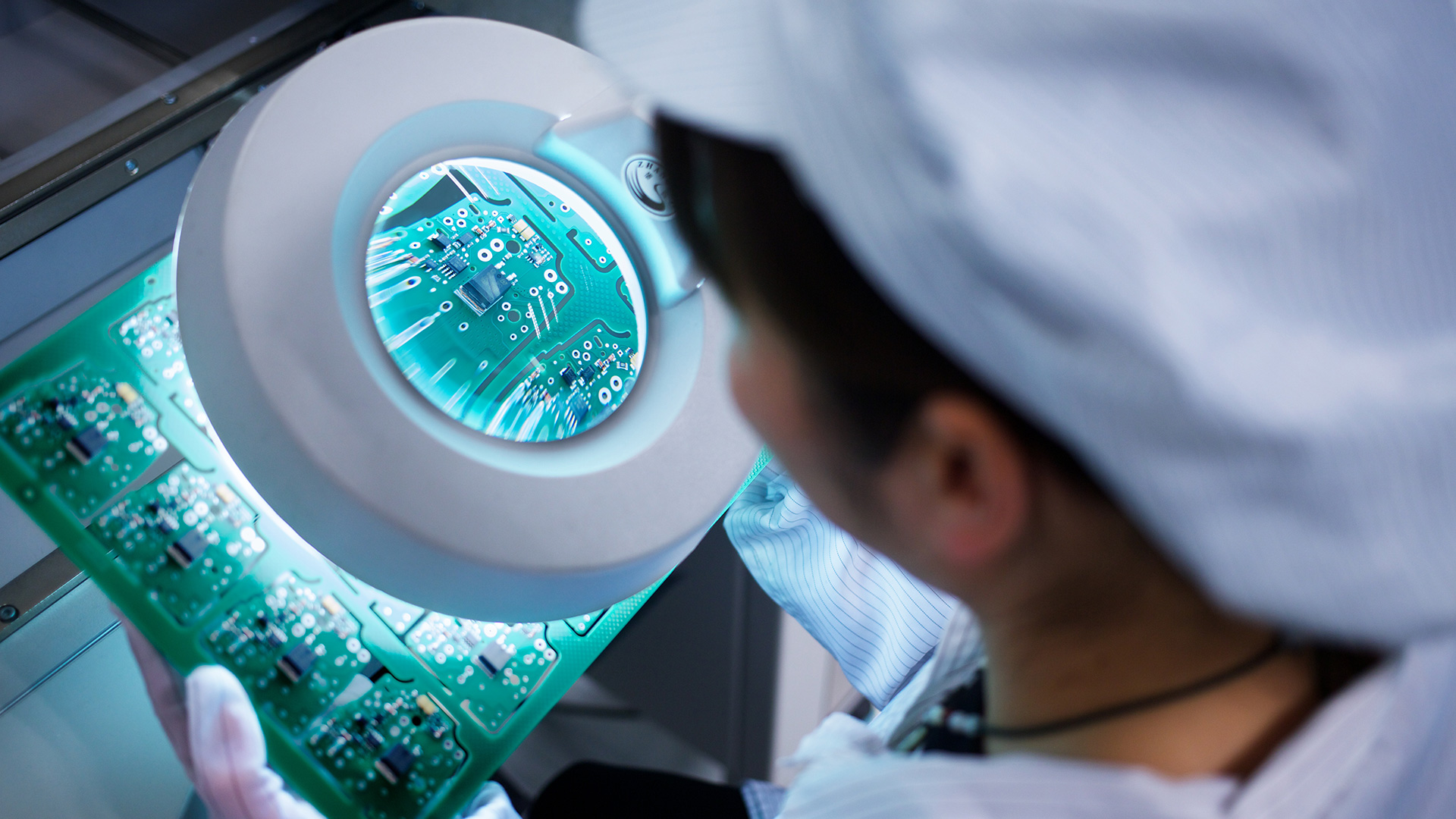 Worker at a Microchip Factory in Texas