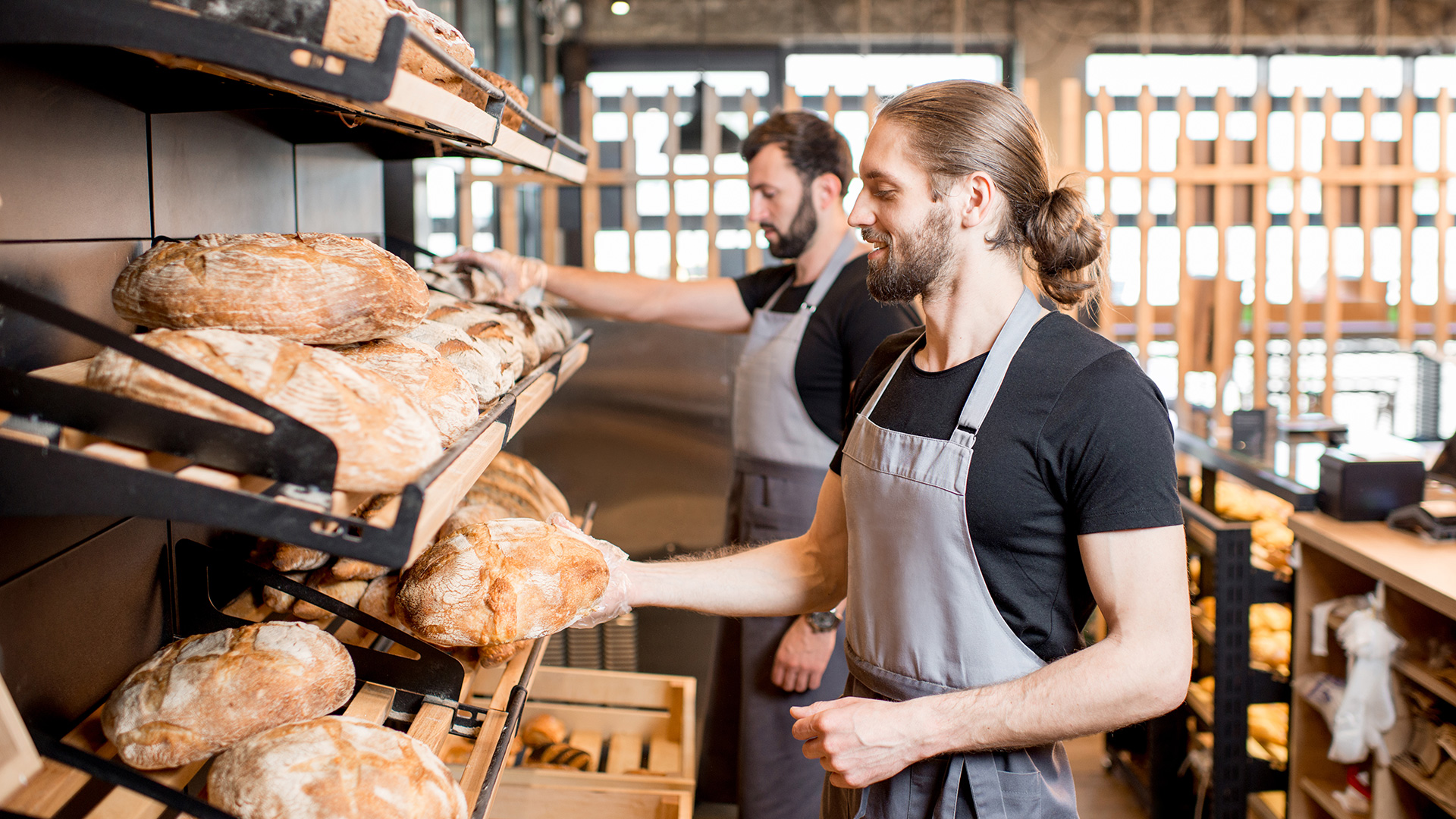 Sellers Working in a Bakery Shop